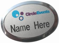 Namebadge - Xecutive oval 250