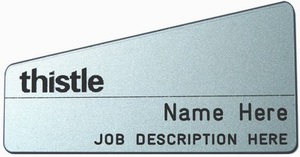 Thistle namebadge