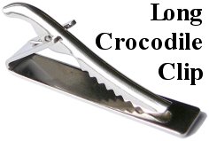 fastener, crocodile clip long