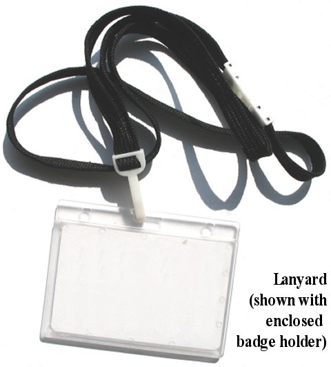 fasteners, Photo ID holder with lanyard